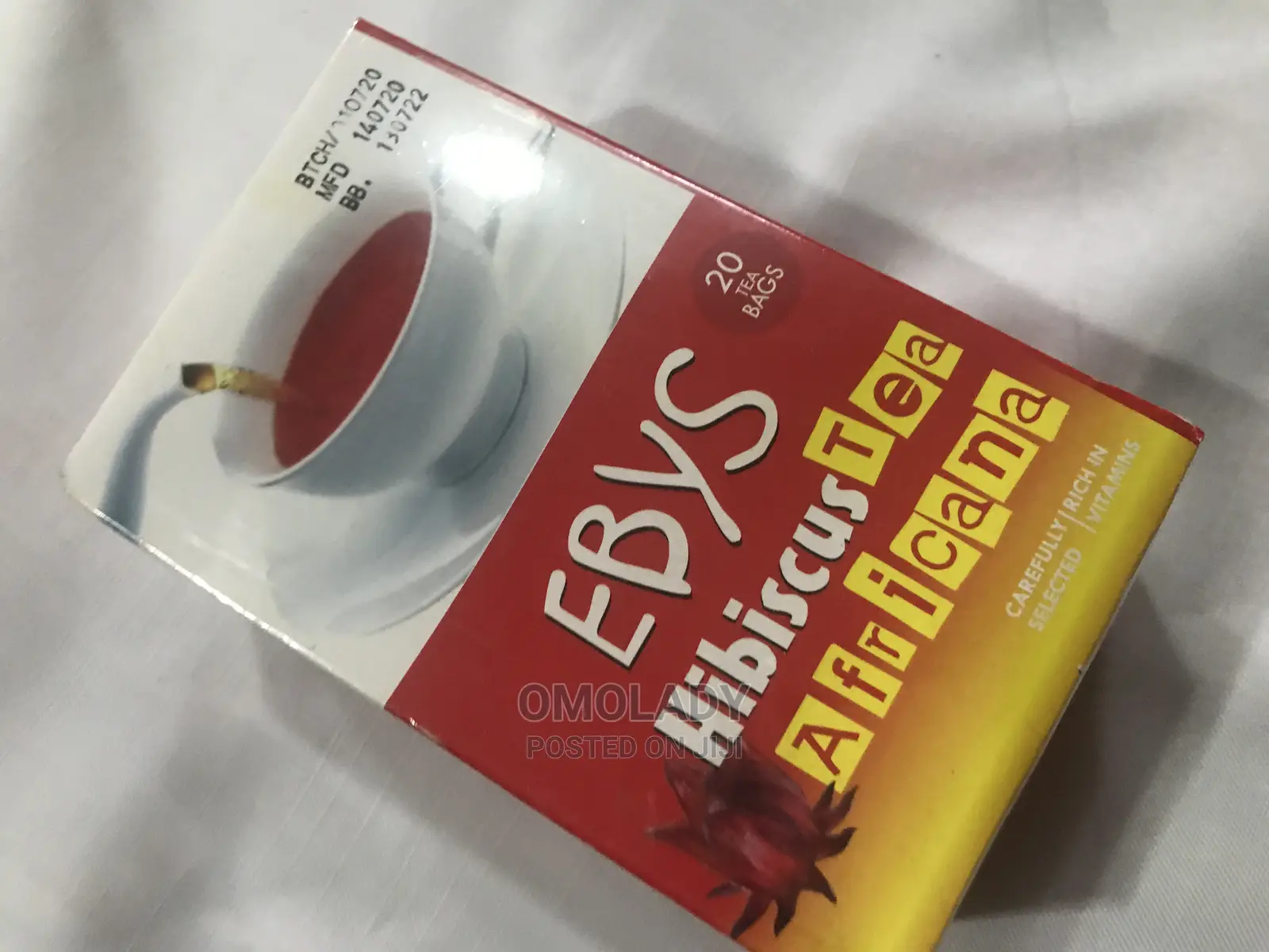Ebys Hibiscus Tea Africana 20 Teabags 40g
