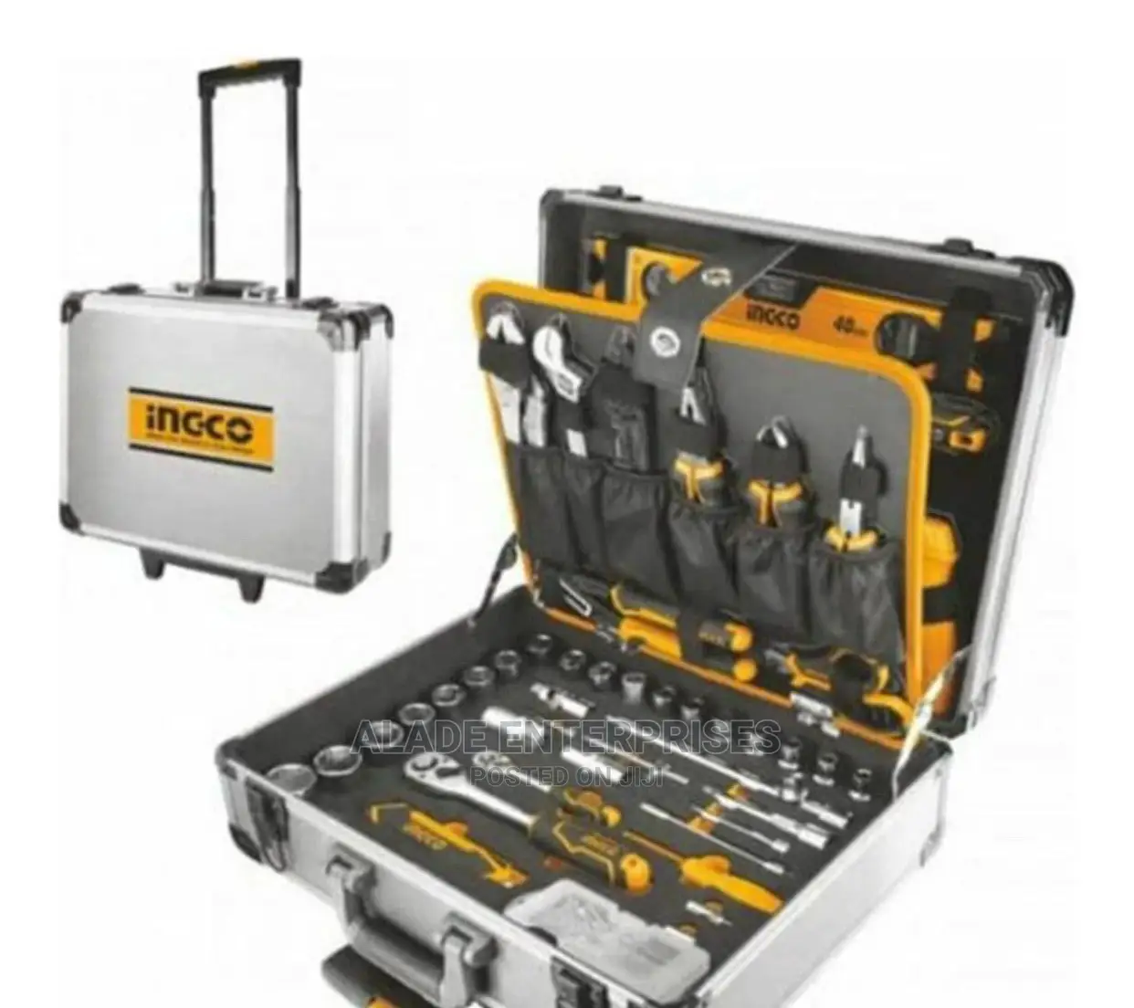 Ingco 147 Pcs Hand Tools Set With Trolley And Aluminum Case