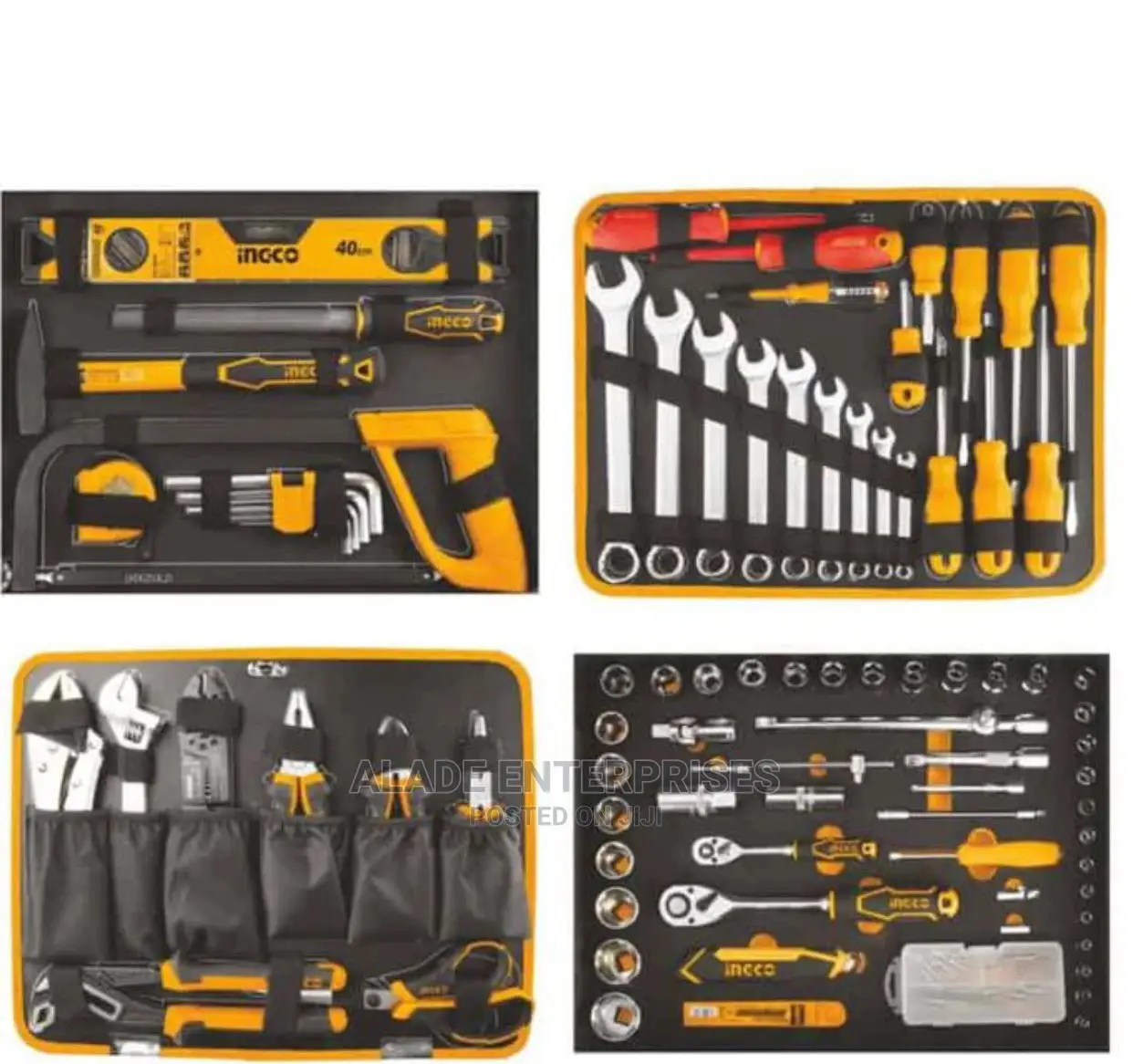 Ingco 147 Pcs Hand Tools Set With Trolley And Aluminum Case