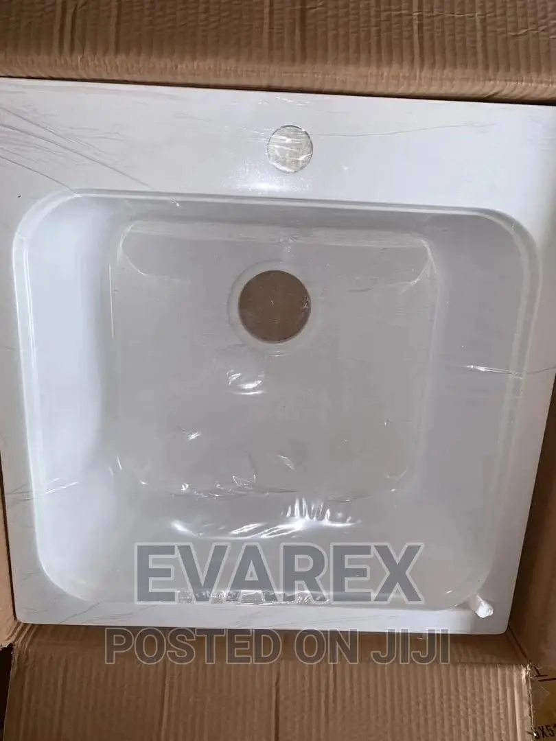 White Acrylic Single Bowl Kitchen Sink