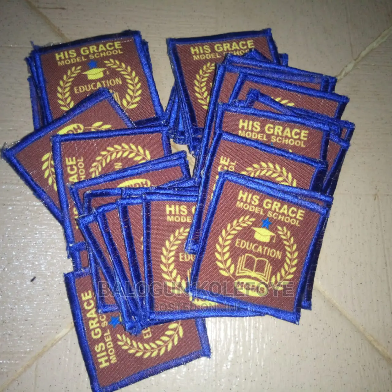 Local and Foreign School Woven Badges and Lapel