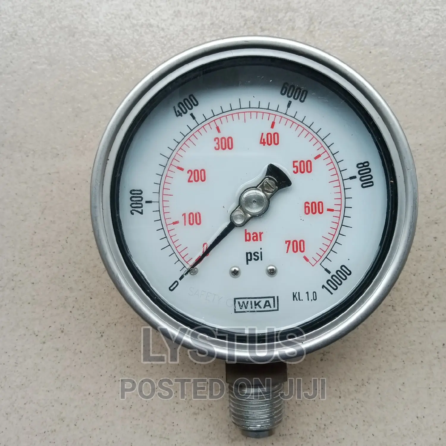 0-10000psi/0-700 Bar Dual Wika KL 1.0 Pressure Gauge