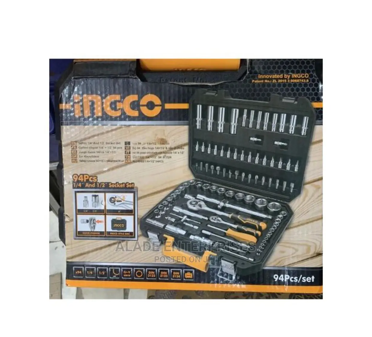 94pcs 1/2 Chrome Vanadium Socket Set