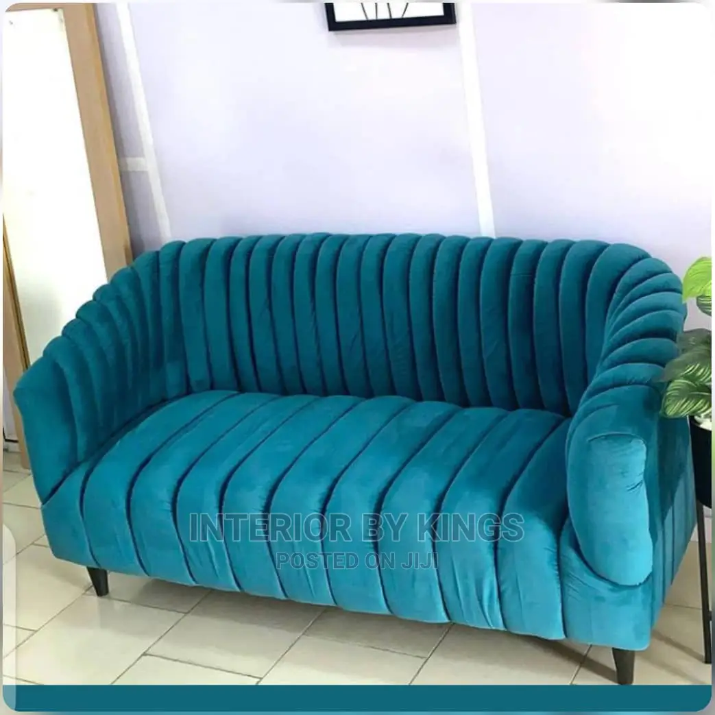2seater Fabric Sofa Tufted to Perfection Can Come in Colors