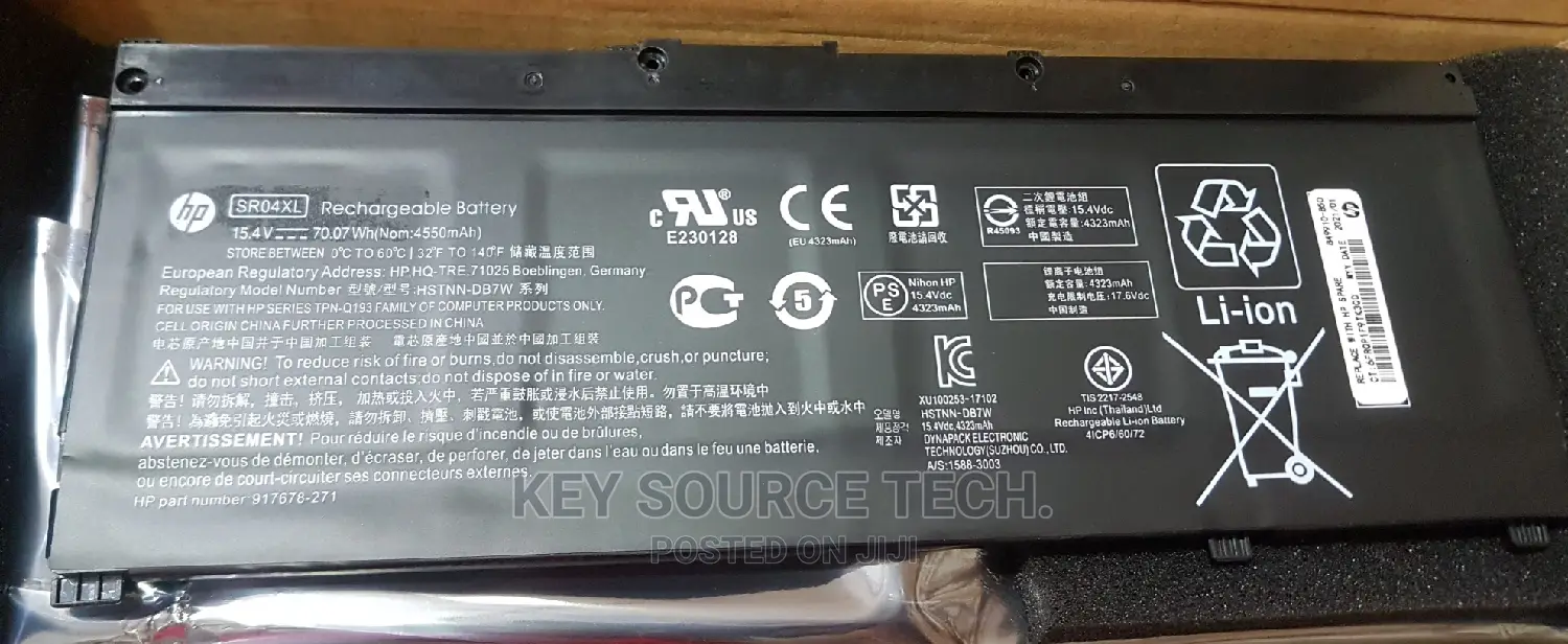 Hp Sr04xl Laptop Battery for Hp Omen 15-Cx0020nr,15 Cx,15-Dc