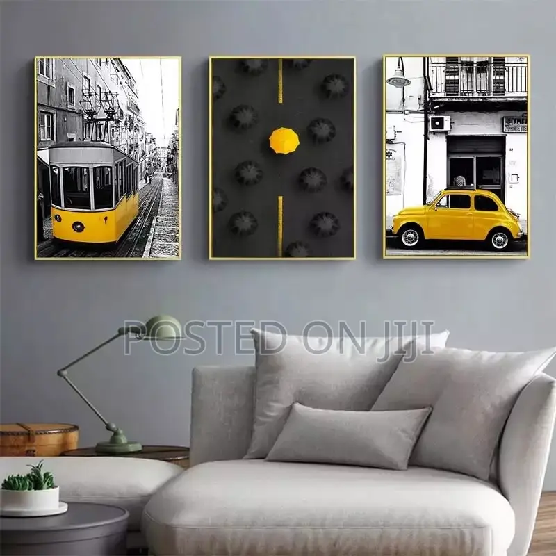 European Yellow Style Scenery Poster
