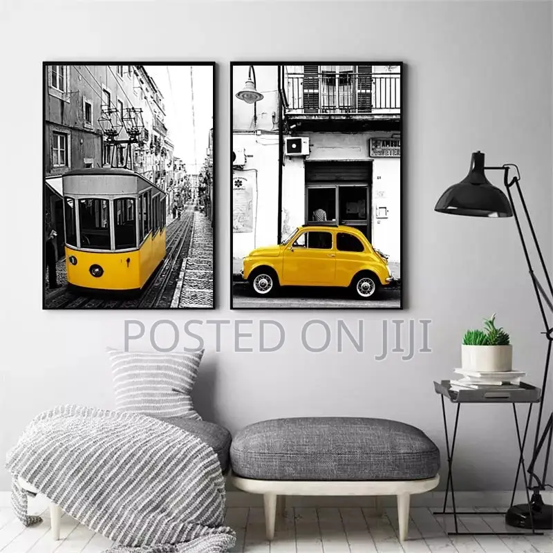 European Yellow Style Scenery Poster