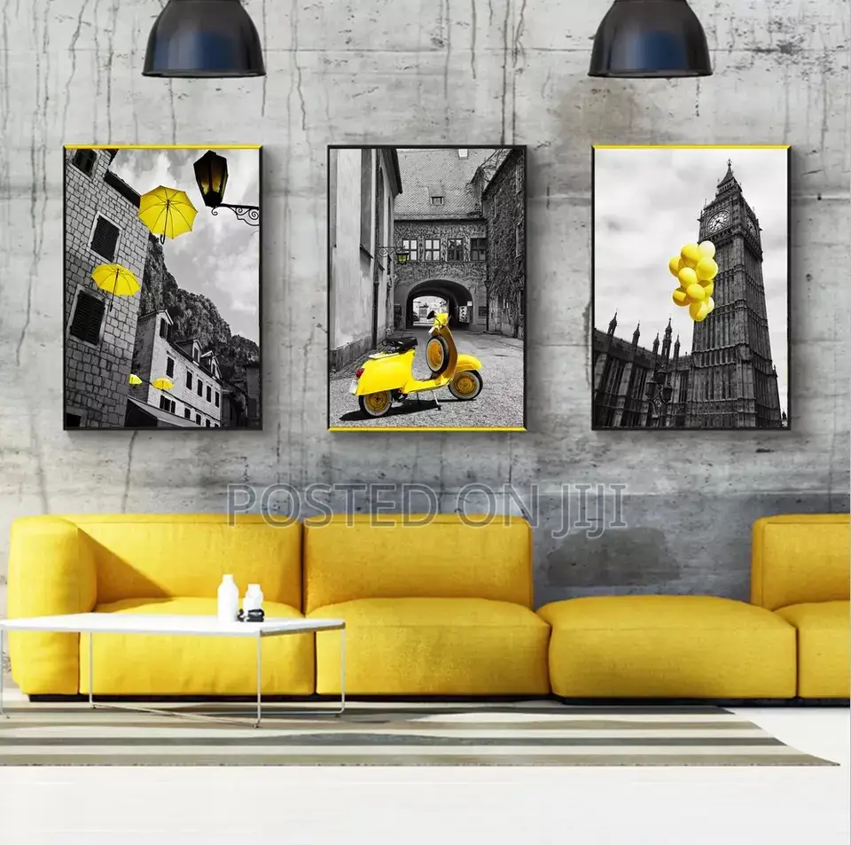 European Yellow Style Scenery Poster