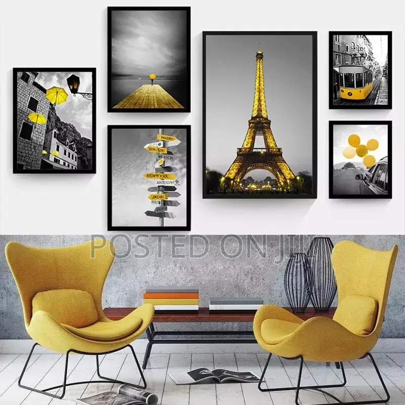European Yellow Style Scenery Poster