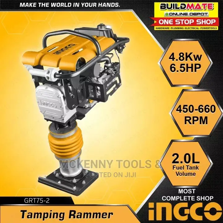 Ingco Tamping Rammer 4.8kw Grt75-2 6.5hp