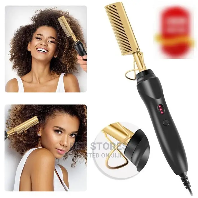 Hot Electric Heating Hair Straightener/Hair Curlier. Hair