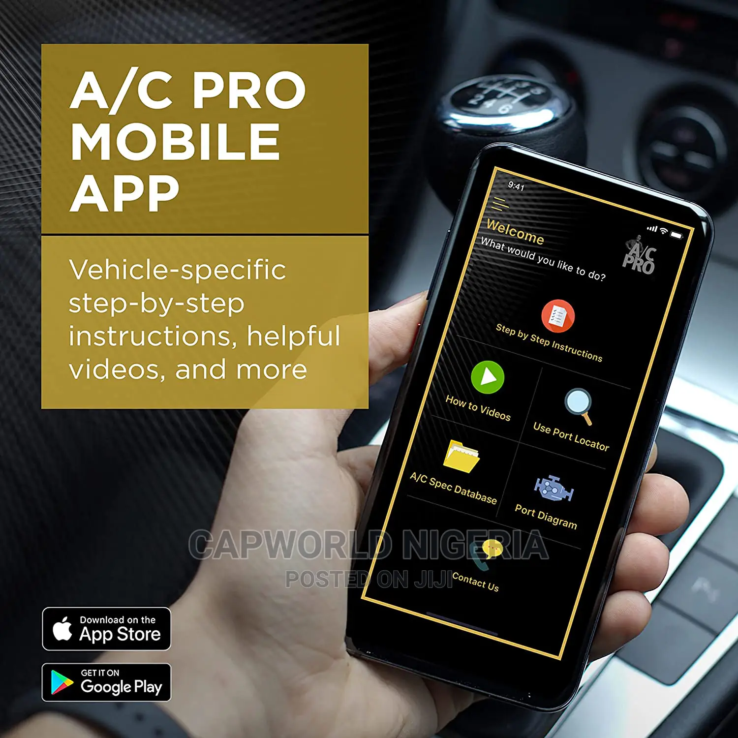 AC Pro Car Air Conditioner Recharge Gauge and Hose Dispenser