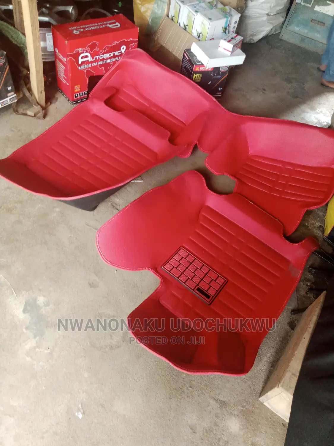Mercedes Red Foot Mat