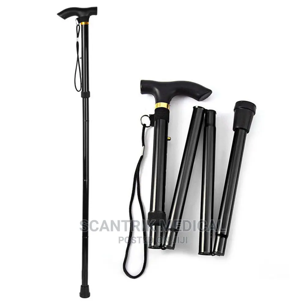 Feet Folding Walking Stick, for Walking Support
