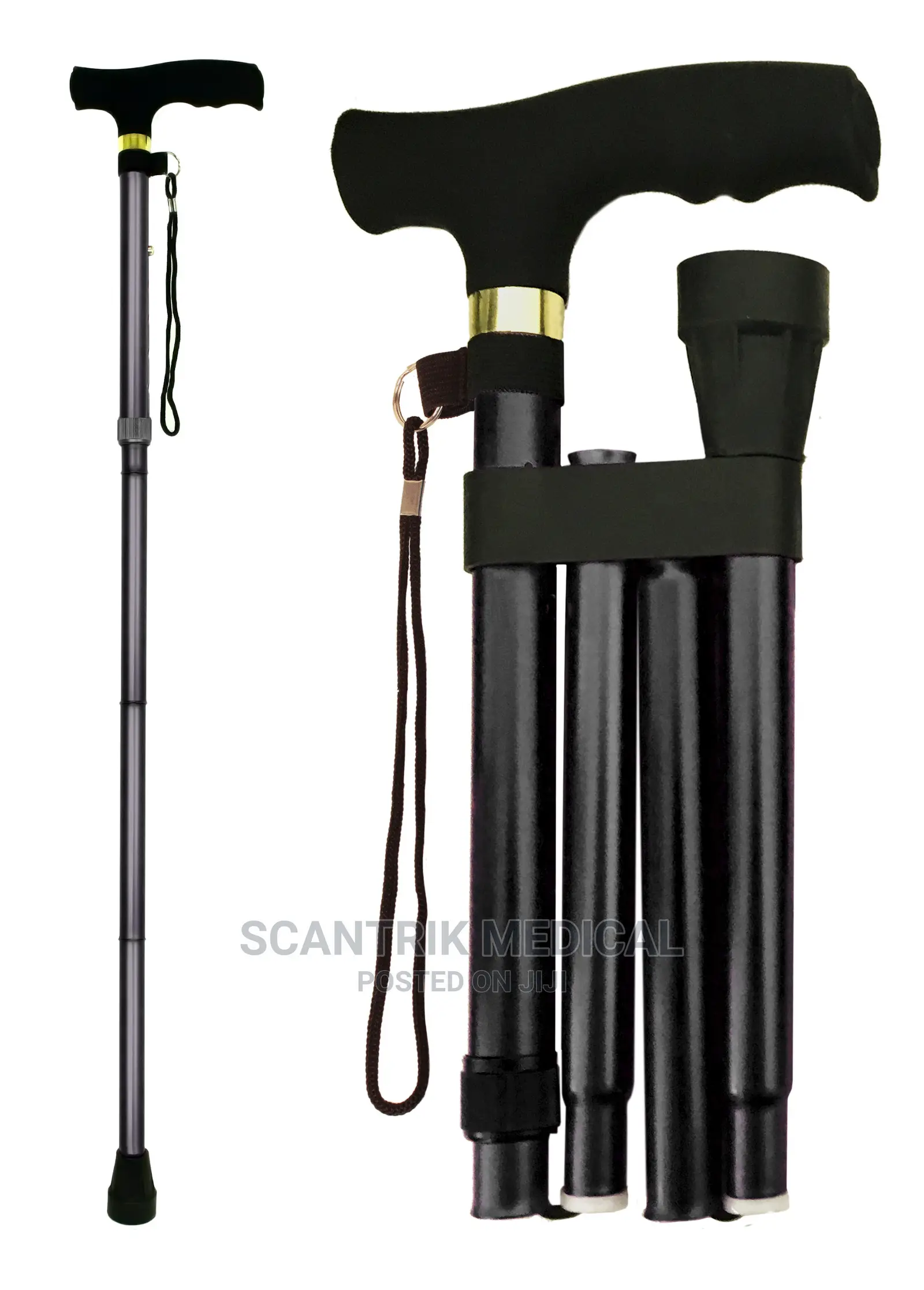 Folding Walking Cane For Women And Men,Adjustable & Portable