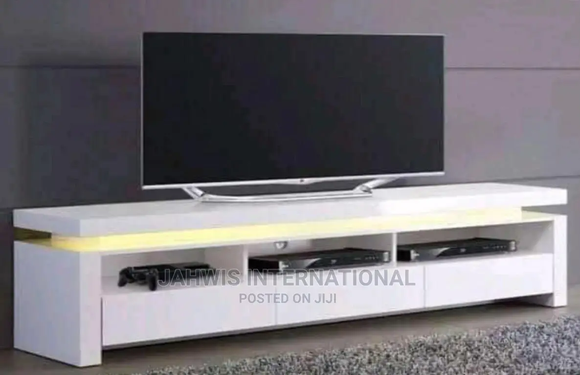 Beautifully Built 6ft White Colored TV Consols