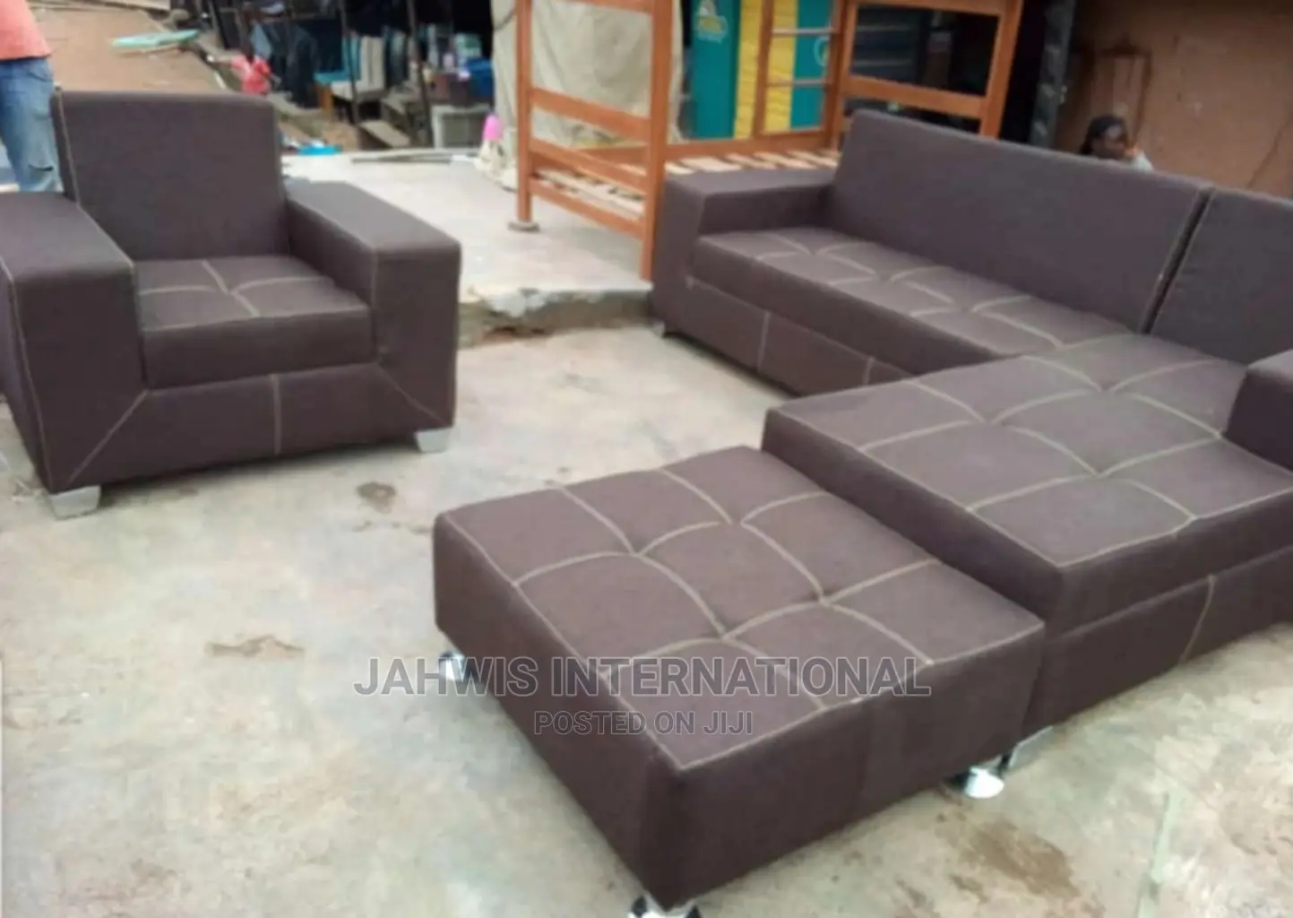 Tastefully Made L-Shape Chairs With 1 Addition