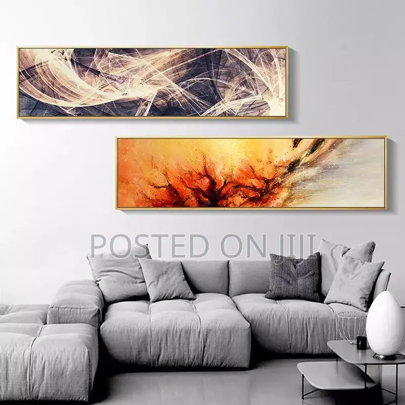 Colorful Oil Abstract Line Wall Art