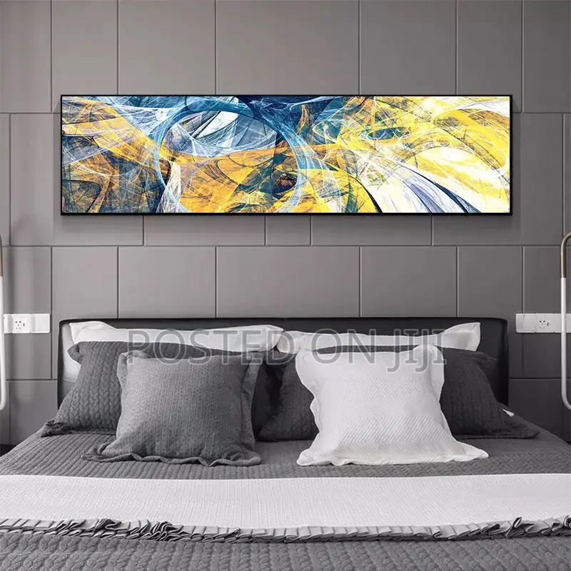 Colorful Oil Abstract Line Wall Art