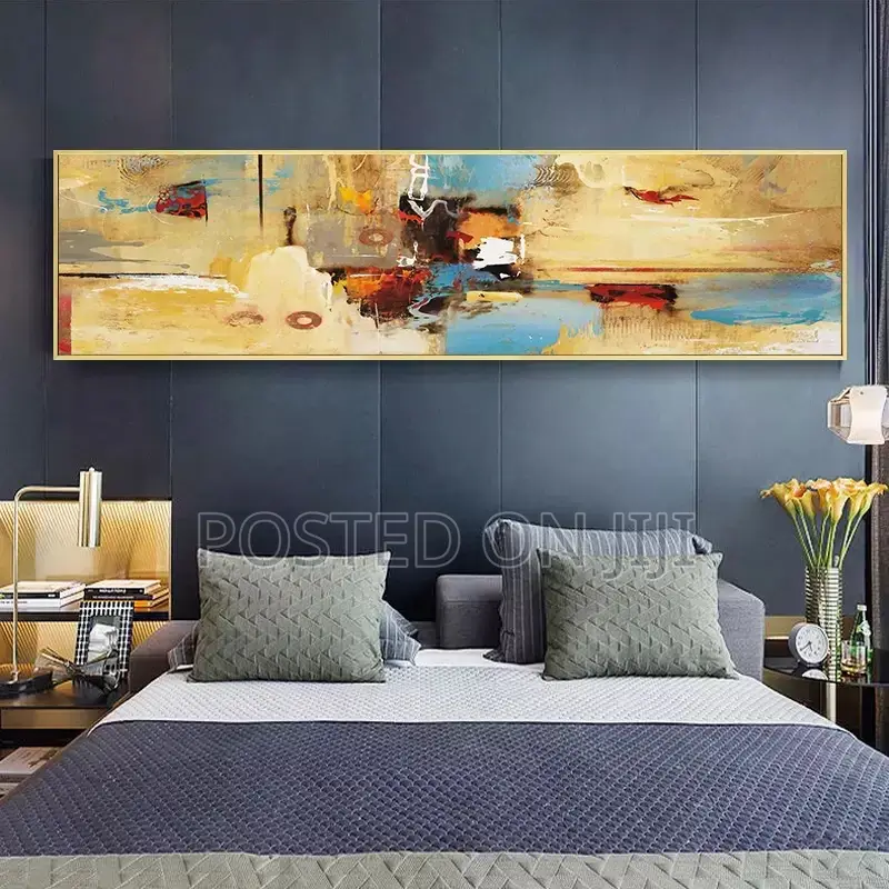 Colorful Oil Abstract Line Wall Art