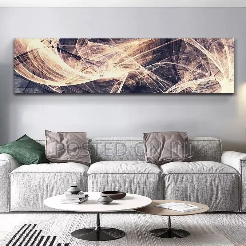 Colorful Oil Abstract Line Wall Art