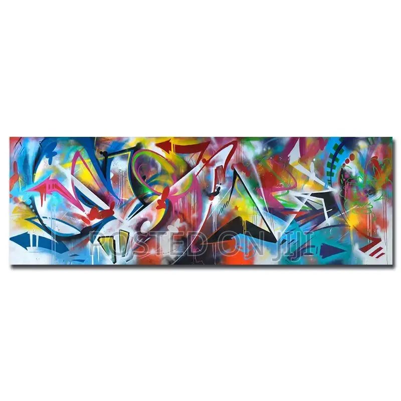 Blue and Yellow Abstract Colors Wall Art