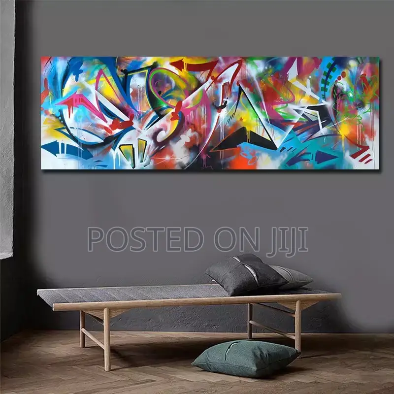 Blue and Yellow Abstract Colors Wall Art