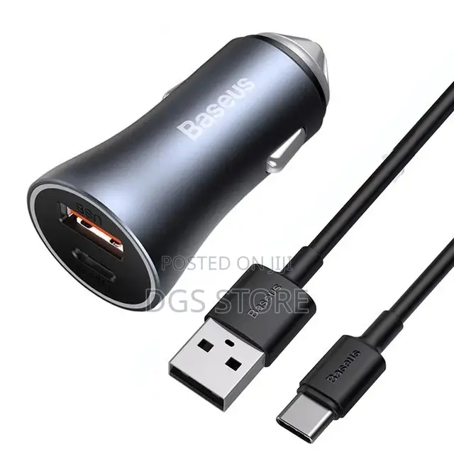 Baseus Inauto Car Charger 40w Dual Port Quick Charging