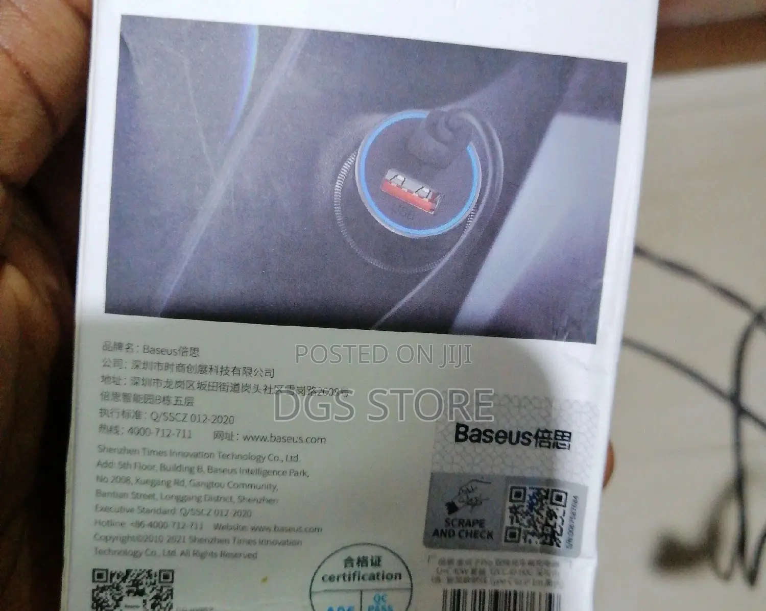 Baseus Car Charger 40w Dual Port Quick Charging U+C 40w