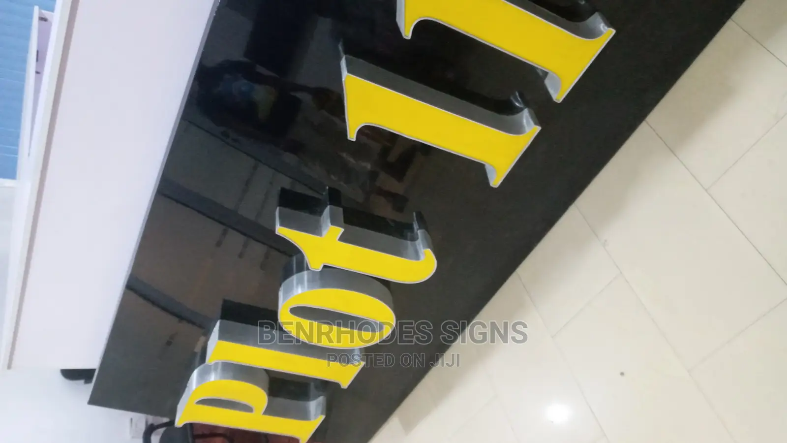 Channel Letters. Brushed Silver (LED)/Sign
