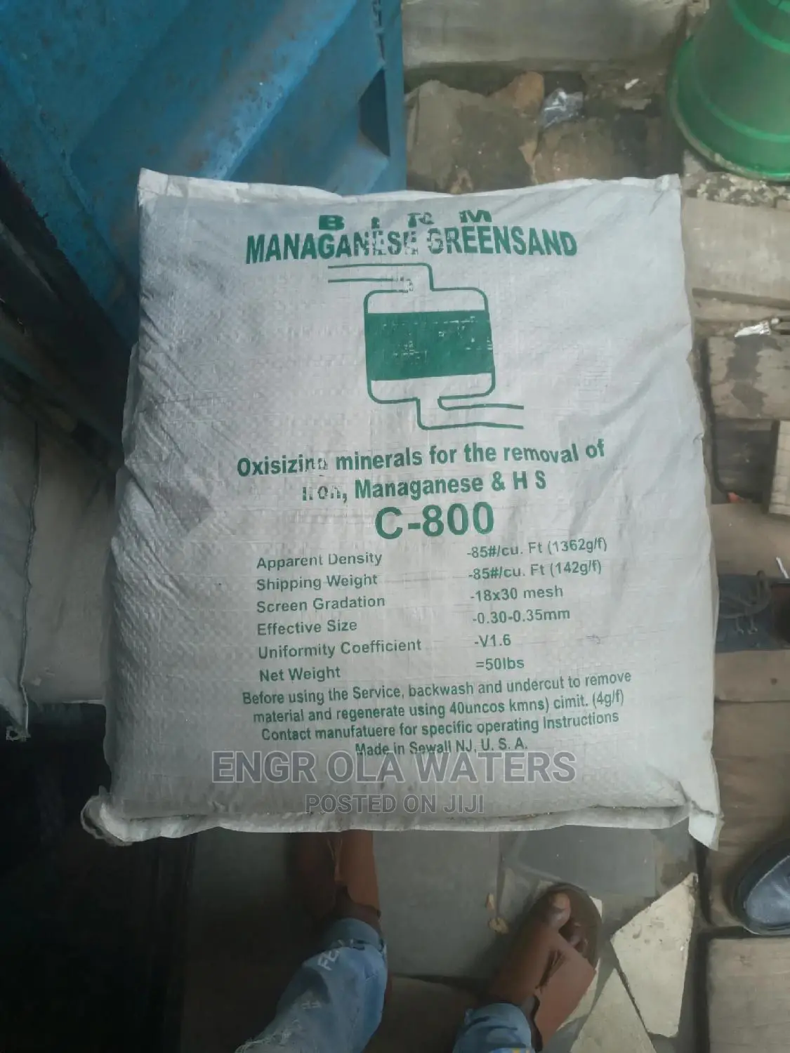 Greens Sand Chemical of the Water Treatments