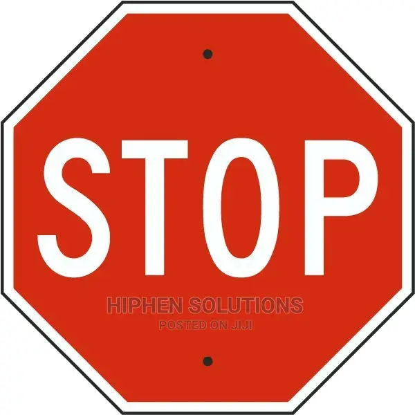 Red Octagon Red Stop Sign Traffic