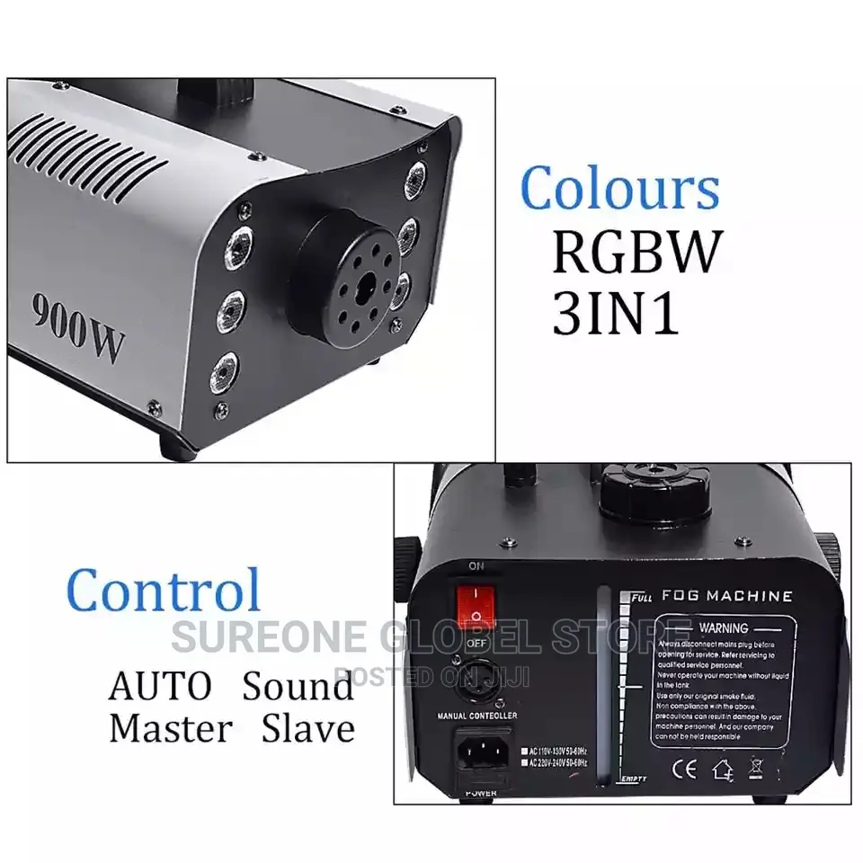 900W Disco Colorful Smoke 3in1 Machine