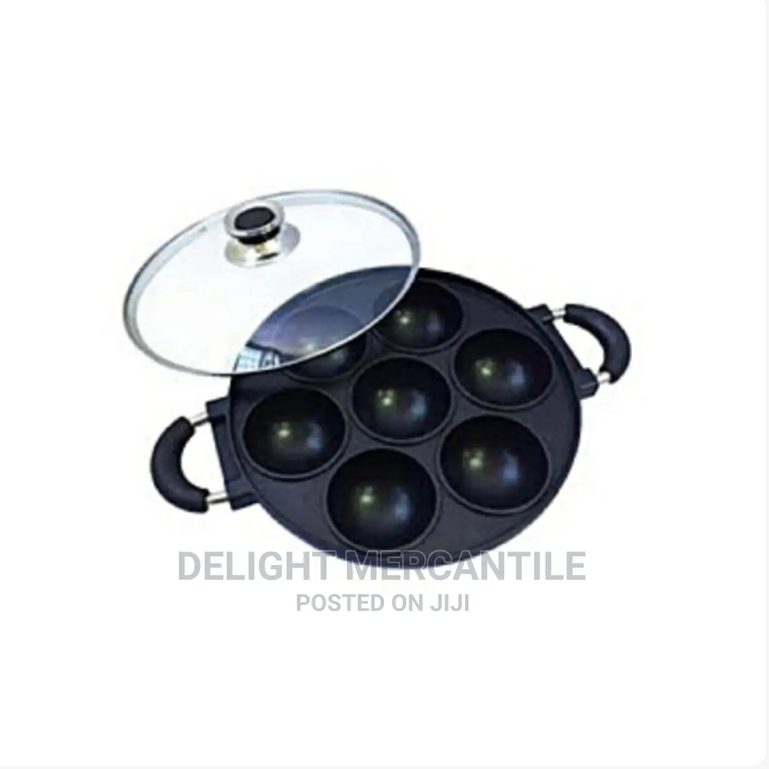 7 In 1 Non-stick Masa Cake Cookies Omelette Pan With Cover