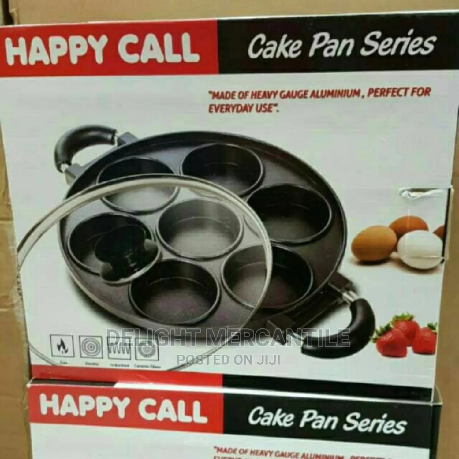 7 In 1 Non-stick Masa Cake Cookies Omelette Pan With Cover