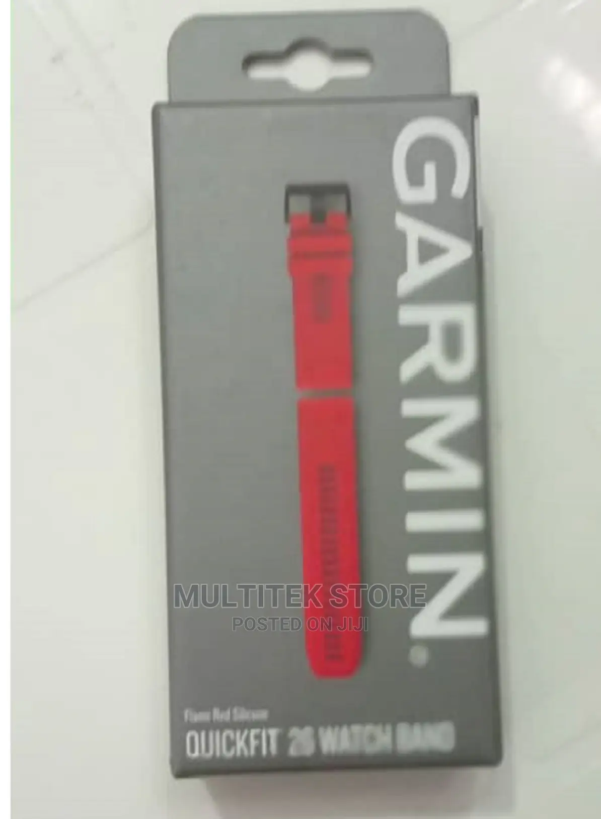 Garmin Quickfit 26 Watch Band ( Flame Red Silicone)