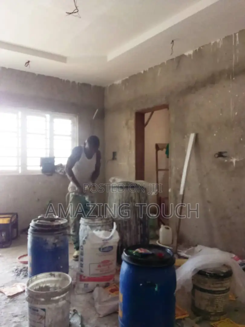 Pop Ceiling Design, Tv Stand, Wall Screeding Painting