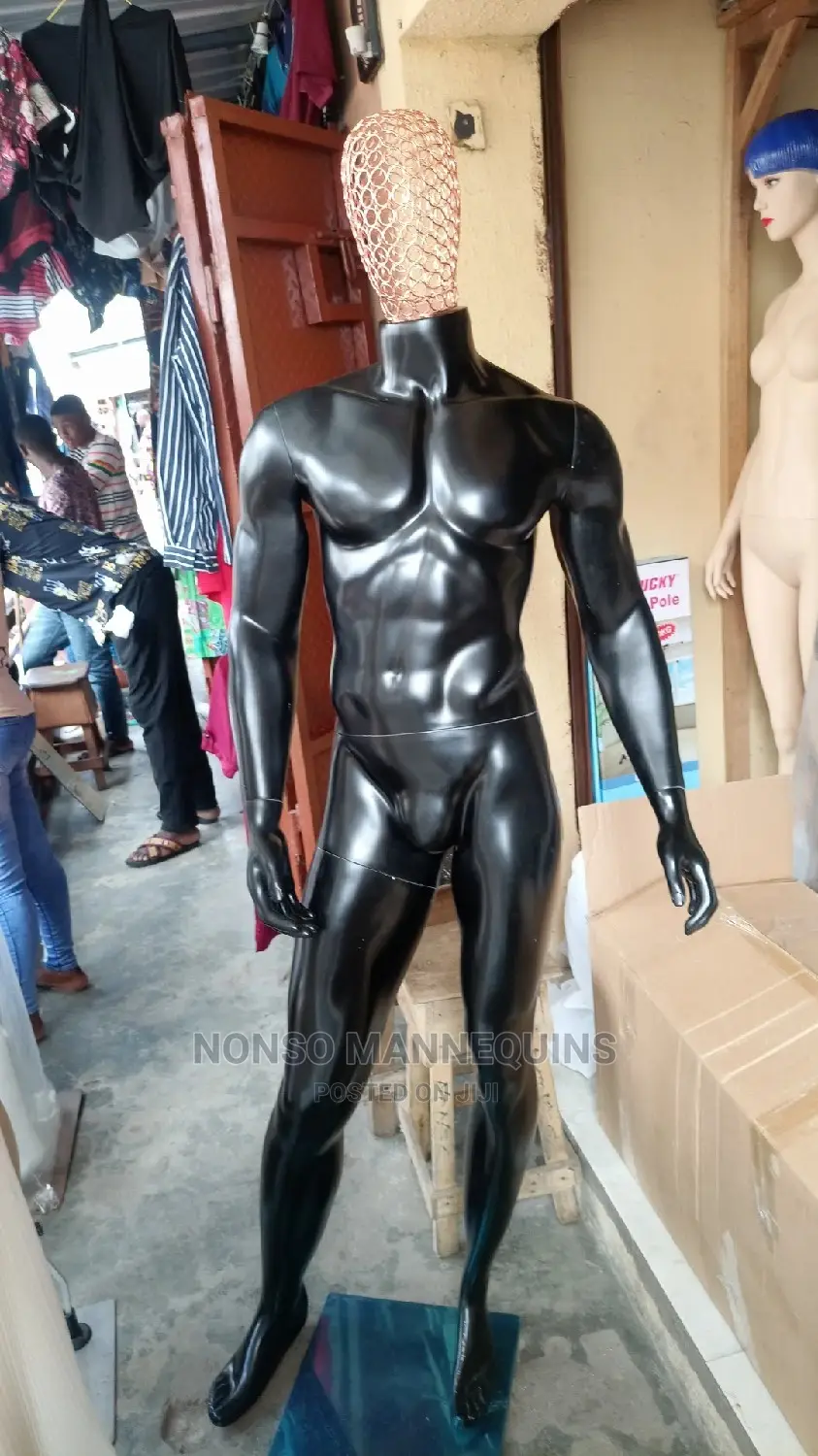 Net Head Male Fibre Full Body Mannequin