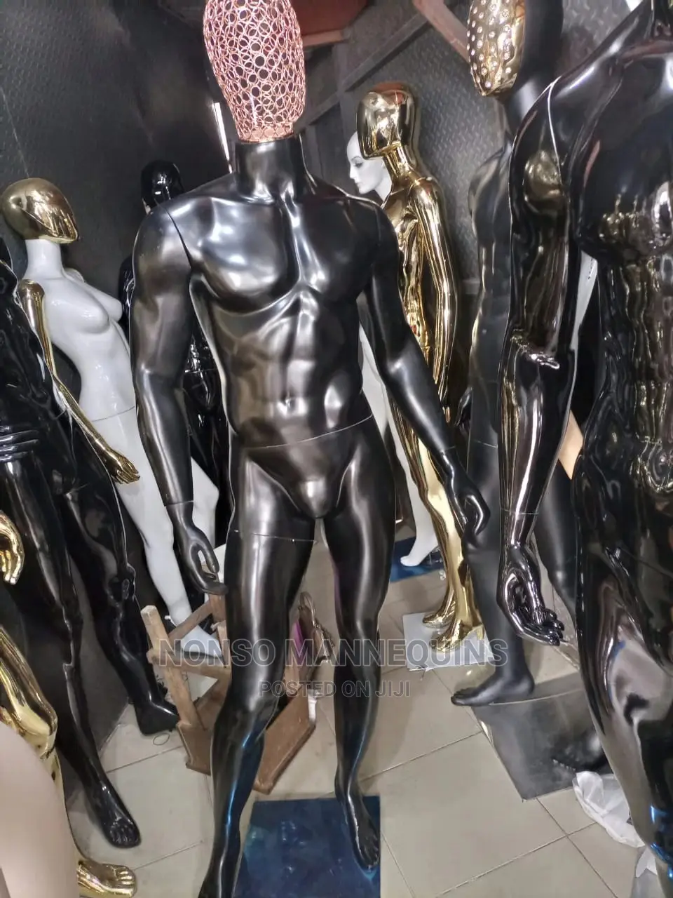 Net Head Male Fibre Full Body Mannequin