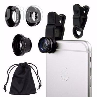 Universal Cell Phone Camera Lens Kit - Black