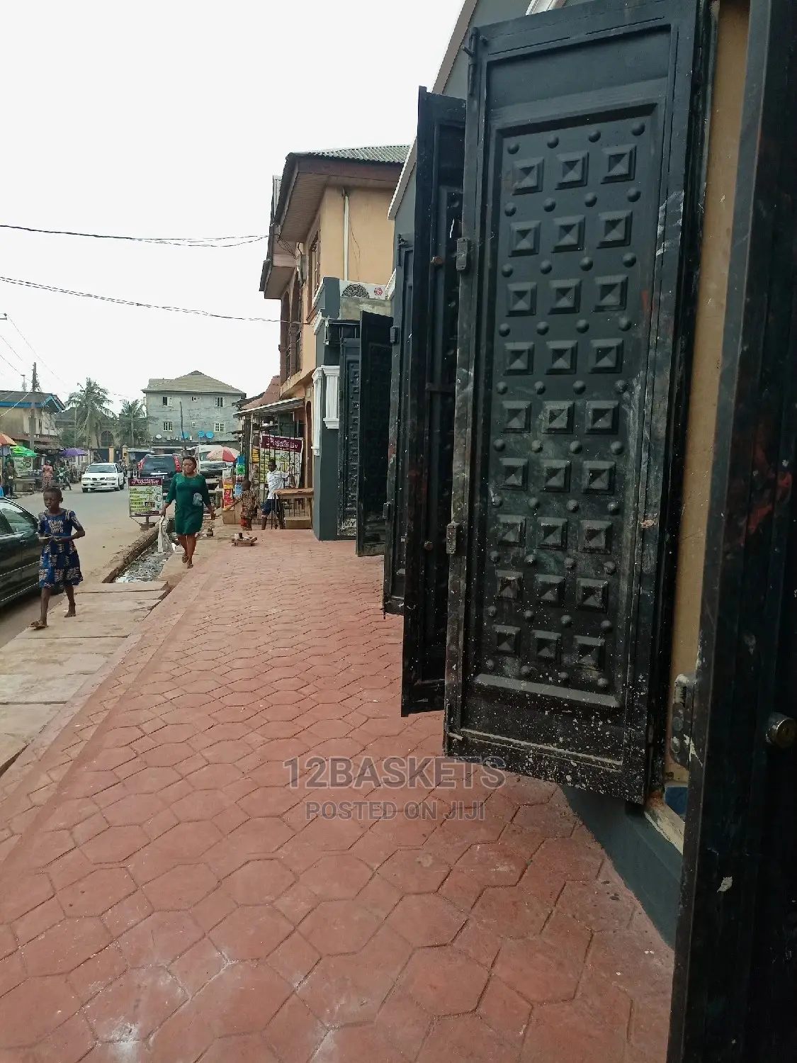 Newly Built Shops Along Isheri Magodo Bus Stop With POP