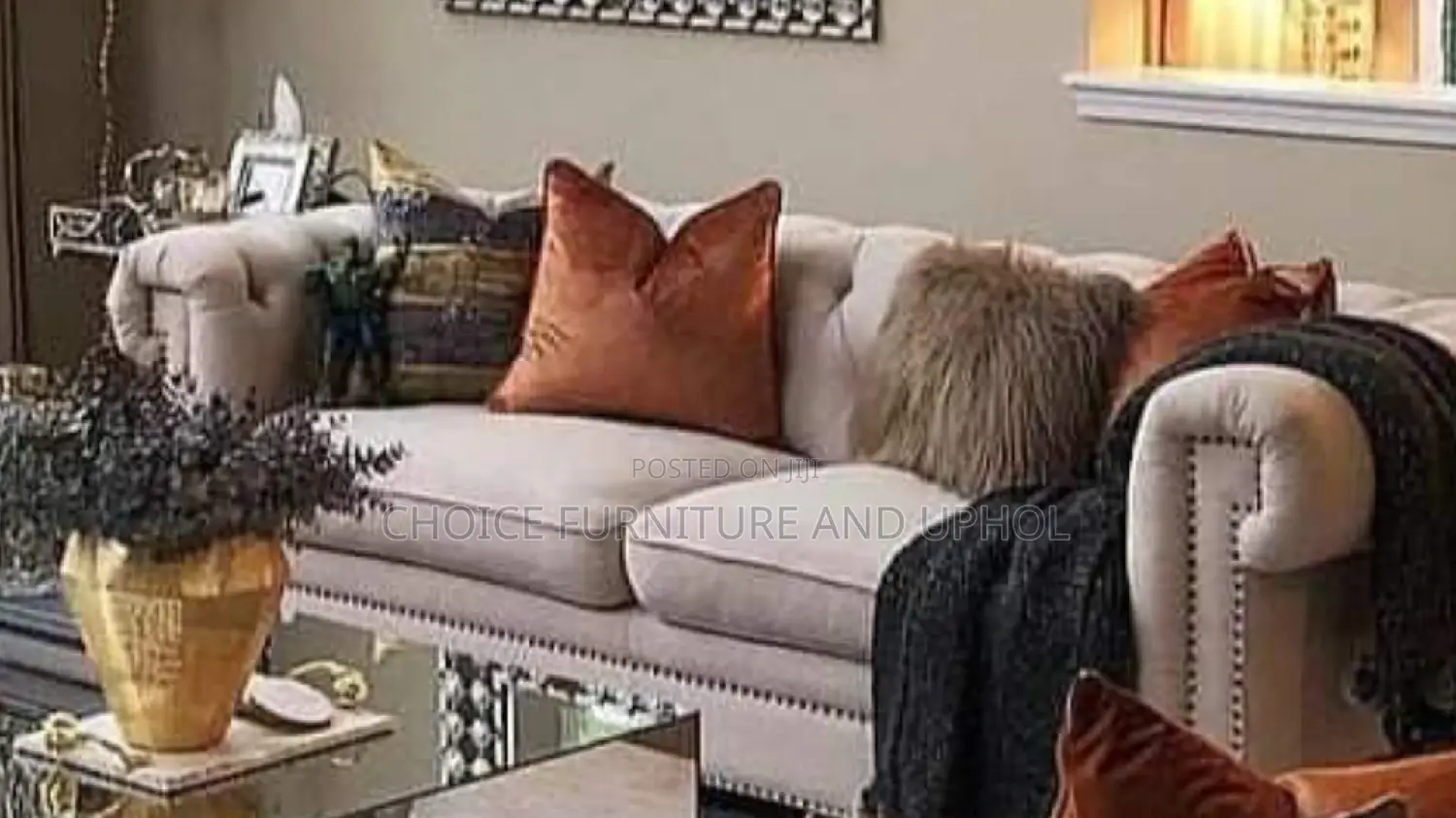 Sofa Set Of Chair Plus Centre Table Plus Two Side
