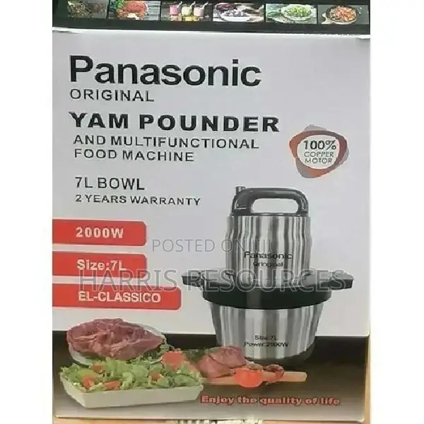 Panasonic Yam Pounder and Food Processor-7l Bowl-2000w