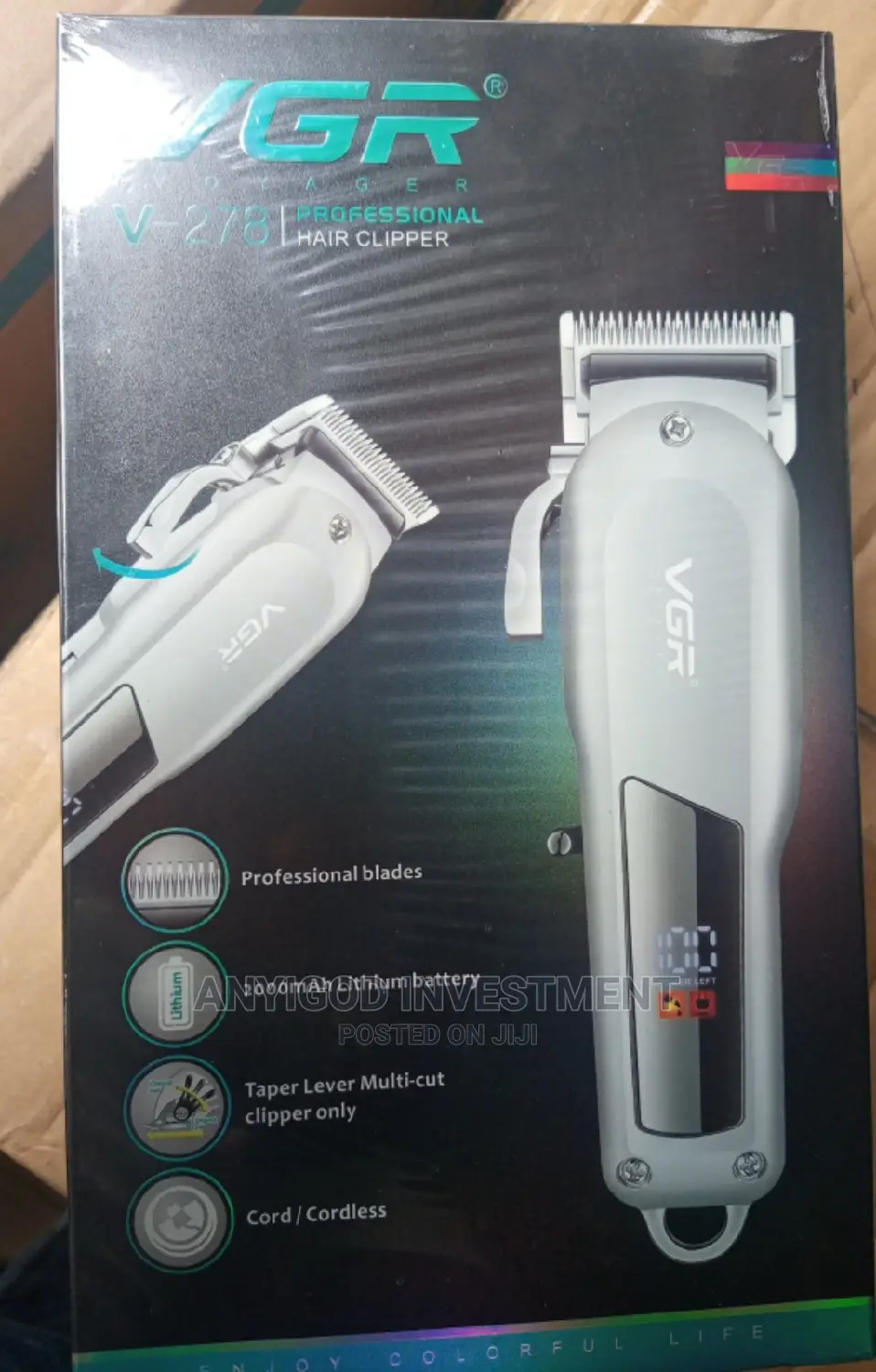 VGR Powerful Classy Rechargeable Hair Clipper/Trimmer