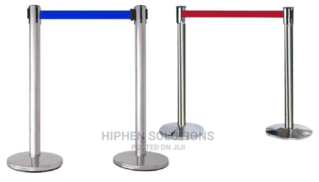 Control Stainless Steel Retractable Belt Queue Barrier