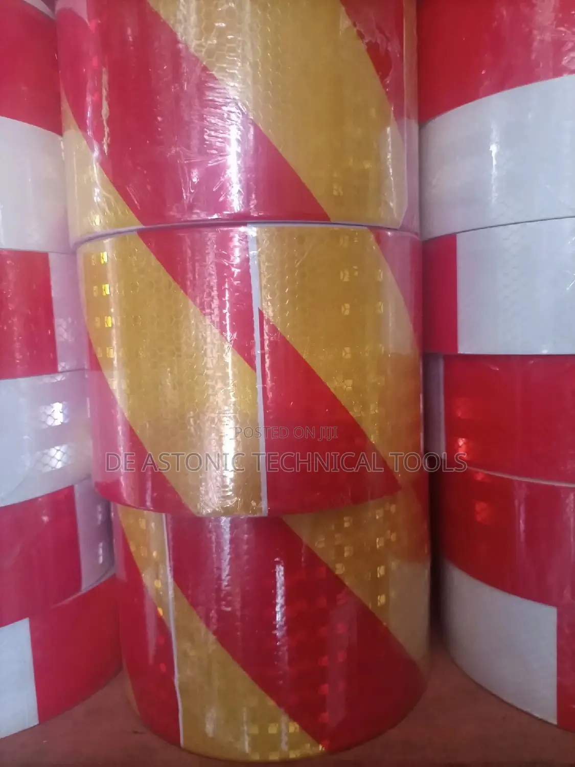 4" Red And Yellow Adhesive Tape