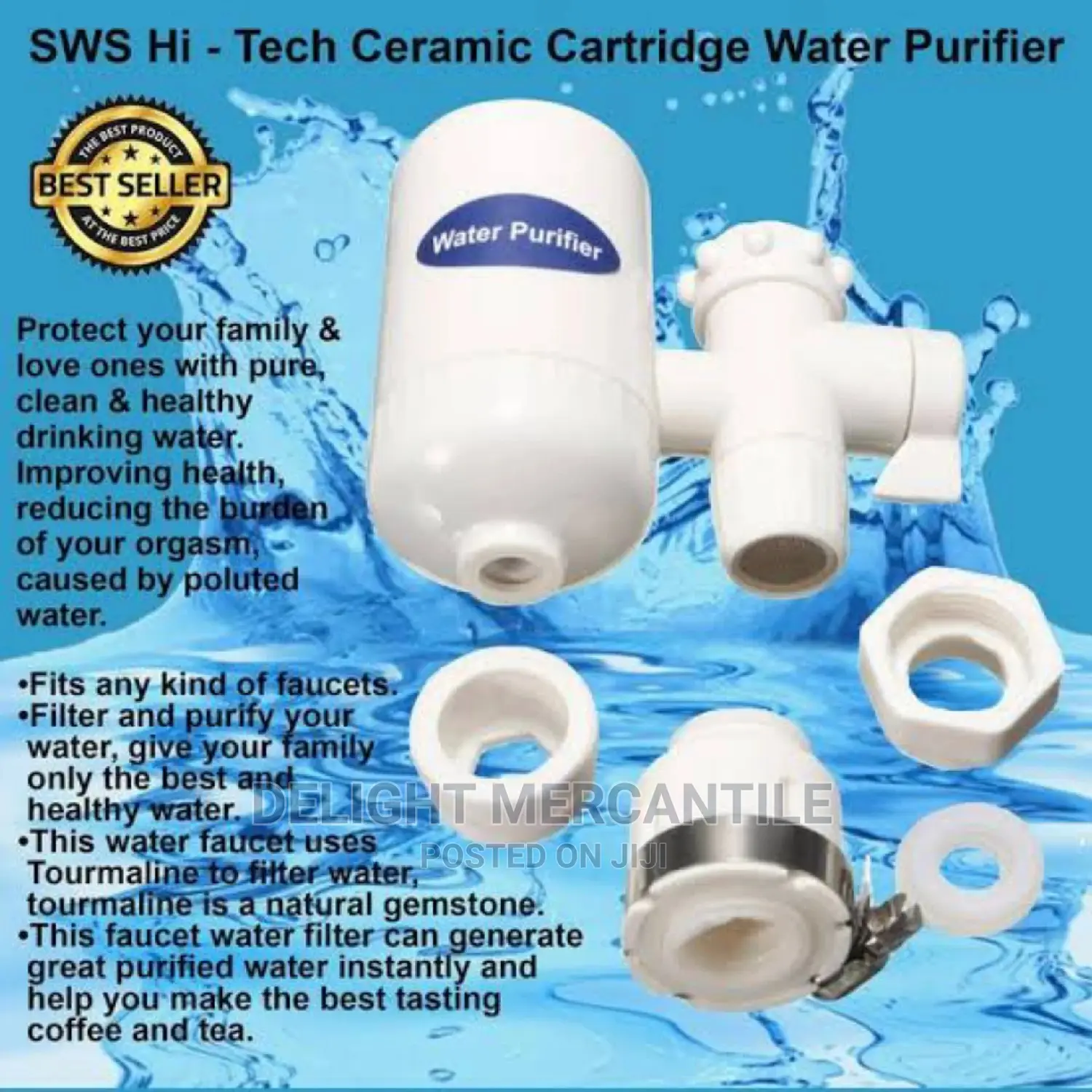 SWS Instant Water Purifier Filter With Ceramic Faucet