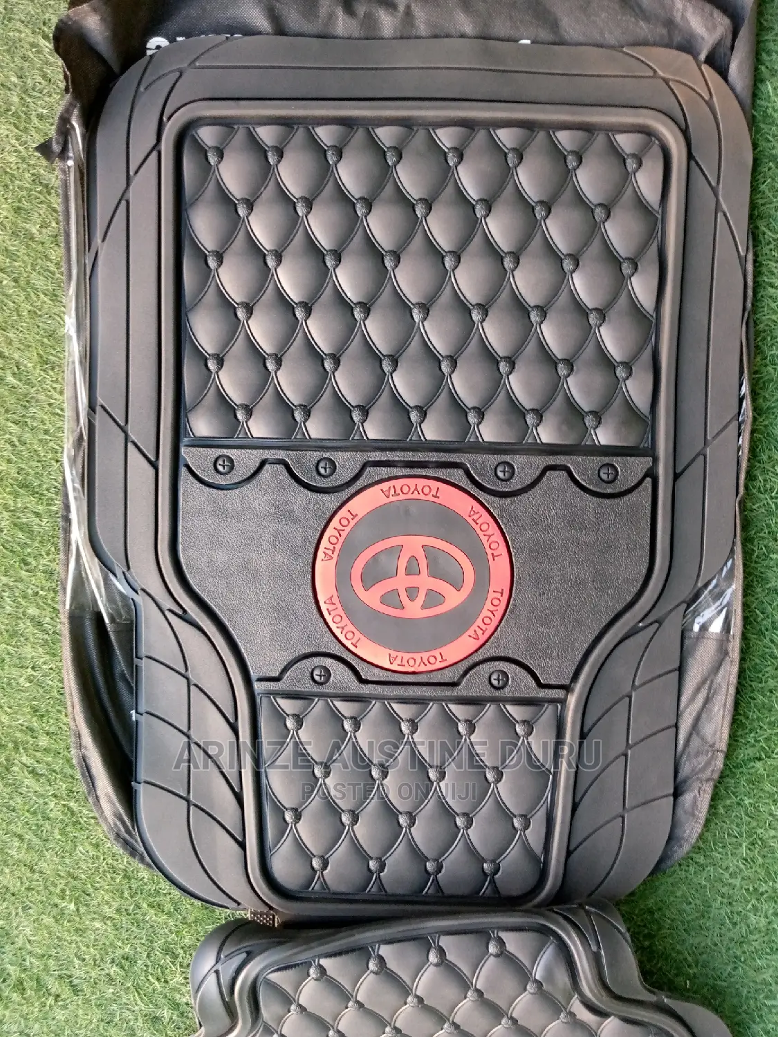 Toyota Floor Mat Black and Red