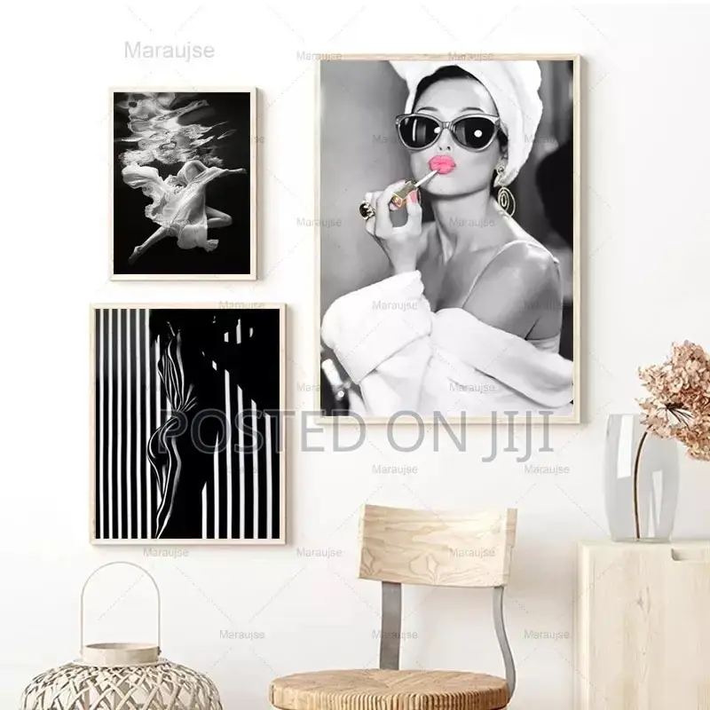 Black and White Fashion Wall Art