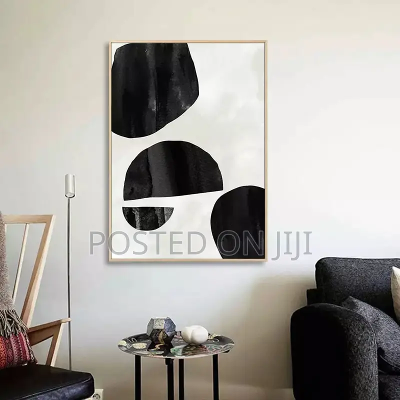Abstract Geometric Black And White Posters Wall Art